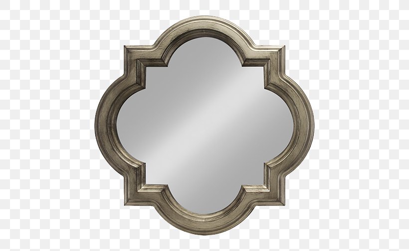 Mirror Quatrefoil Gold Silver Window, PNG, 504x504px, Mirror, Bedside Tables, Chemical Element, Facet, Gold Download Free
