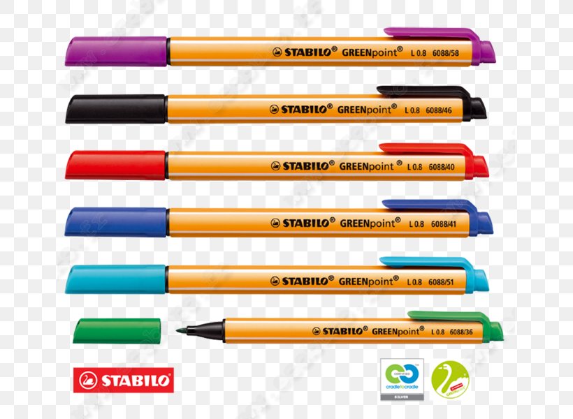 Marker Pen Stabilo GREENpoint, PNG, 655x600px, Pen, Ballpoint Pen, Fountain Pen, Highlighter, Marker Pen Download Free