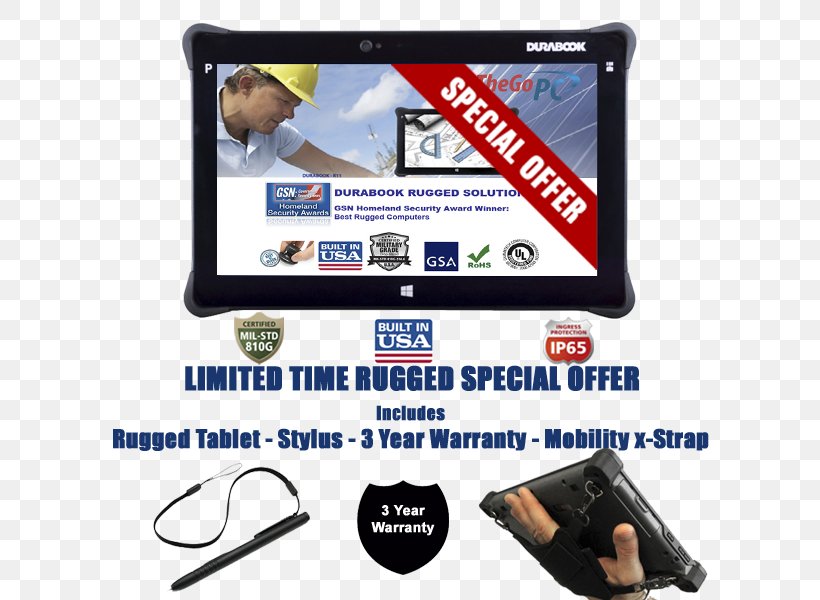 Rugged Computer Multimedia Display Advertising, PNG, 600x600px, Rugged Computer, Advertising, Brand, Computer, Computer Accessory Download Free
