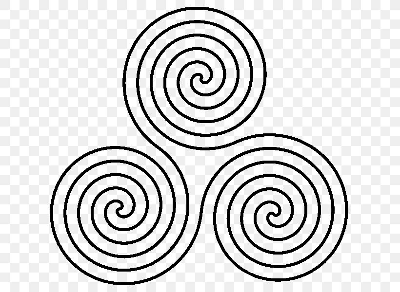 Triskelion Spiral Symbol Clip Art, PNG, 643x600px, Triskelion, Archimedean Spiral, Area, Art, Black And White Download Free