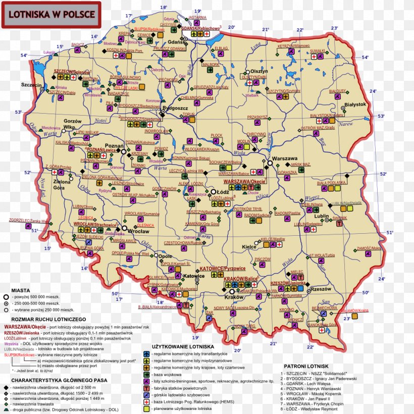 Aerodrome Lotniska W Polsce Map Lotnisko Turosn Flight, PNG, 1024x1024px, Aerodrome, Area, Atlas, Cartography, Ecoregion Download Free