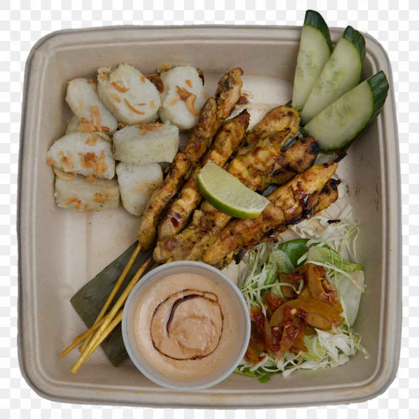 Bento Vegetarian Cuisine Satay Food Lunch, PNG, 1000x1000px, Bento, Chicken As Food, Cuisine, Dish, Finger Food Download Free