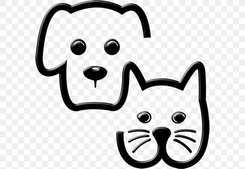 Dog–cat Relationship Dog–cat Relationship Pet Clip Art, PNG, 584x566px, Cat, Black And White, Body Jewelry, Carnivoran, Cat People And Dog People Download Free