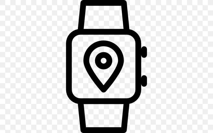 Smartwatch Stock Photography, PNG, 512x512px, Smartwatch, Area, Black And White, Stock Photography, Symbol Download Free