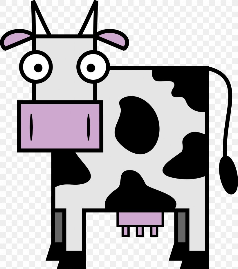 Dairy Cattle Clip Art, PNG, 1597x1808px, Cattle, Area, Artwork, Black And White, Bovine Spongiform Encephalopathy Download Free