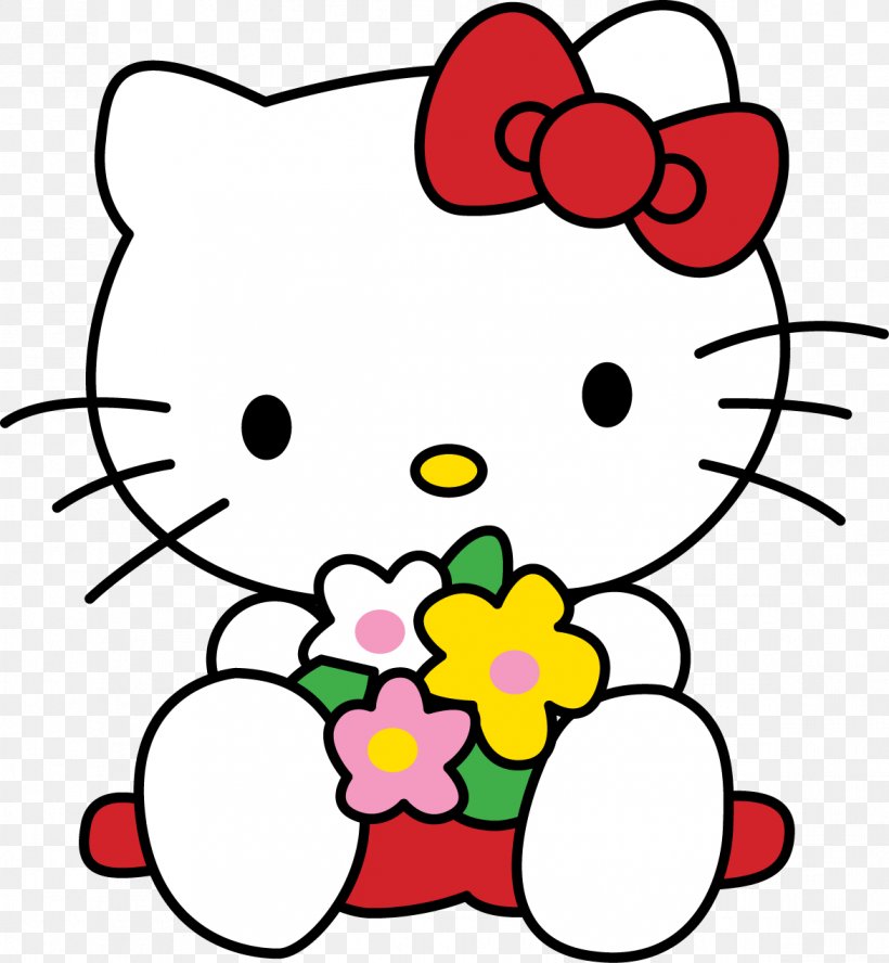 Hello Kitty Wall Decal Sticker, PNG, 1172x1270px, Watercolor, Cartoon, Flower, Frame, Heart Download Free