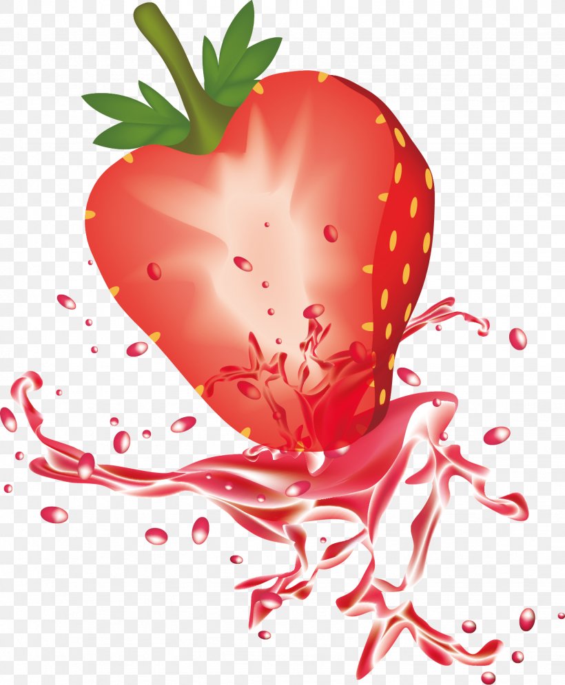 Strawberry Juice Clip Art, PNG, 1437x1744px, Watercolor, Cartoon, Flower, Frame, Heart Download Free