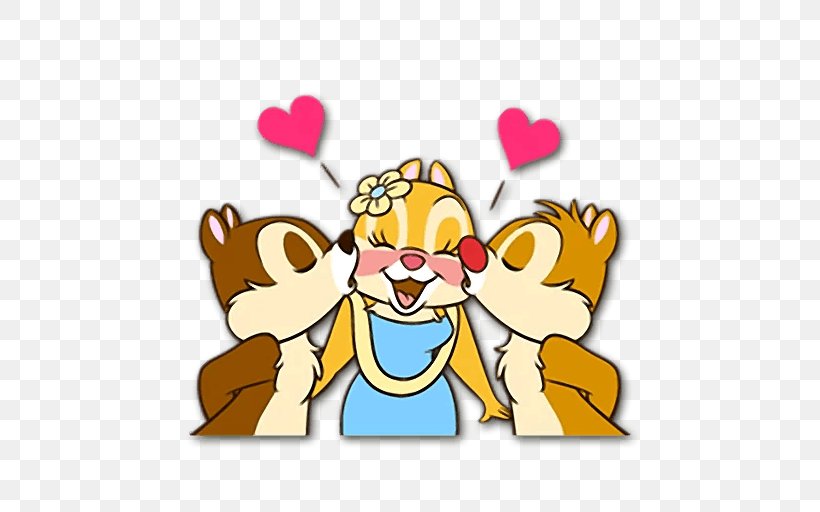 Chip 'n' Dale Sticker Clip Art, PNG, 512x512px, Watercolor, Cartoon, Flower, Frame, Heart Download Free