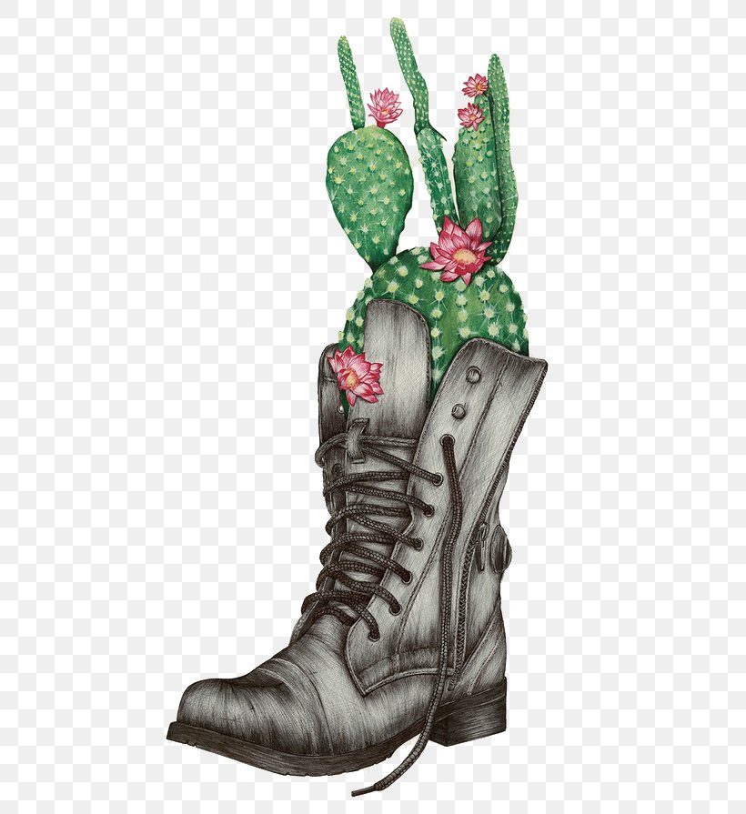 Drawing Painting Illustration, PNG, 658x895px, Drawing, Art, Boot, Cactus, Digital Illustration Download Free