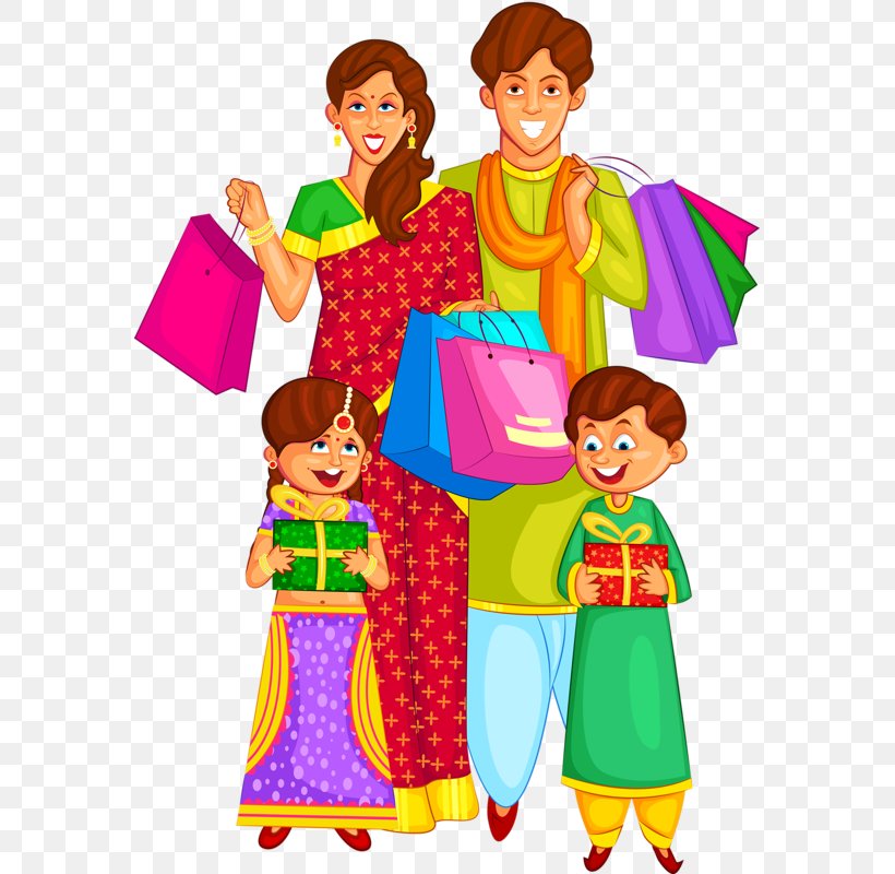 Happy Diwali Clip Art Family Vector Graphics, PNG, 573x800px, Diwali, Art, Child, Clothing, Clown Download Free