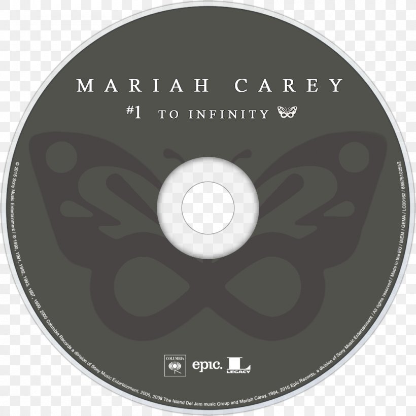 Compact Disc Mariah #1's 1 To Infinity Number 1's, PNG, 1000x1000px, Watercolor, Cartoon, Flower, Frame, Heart Download Free