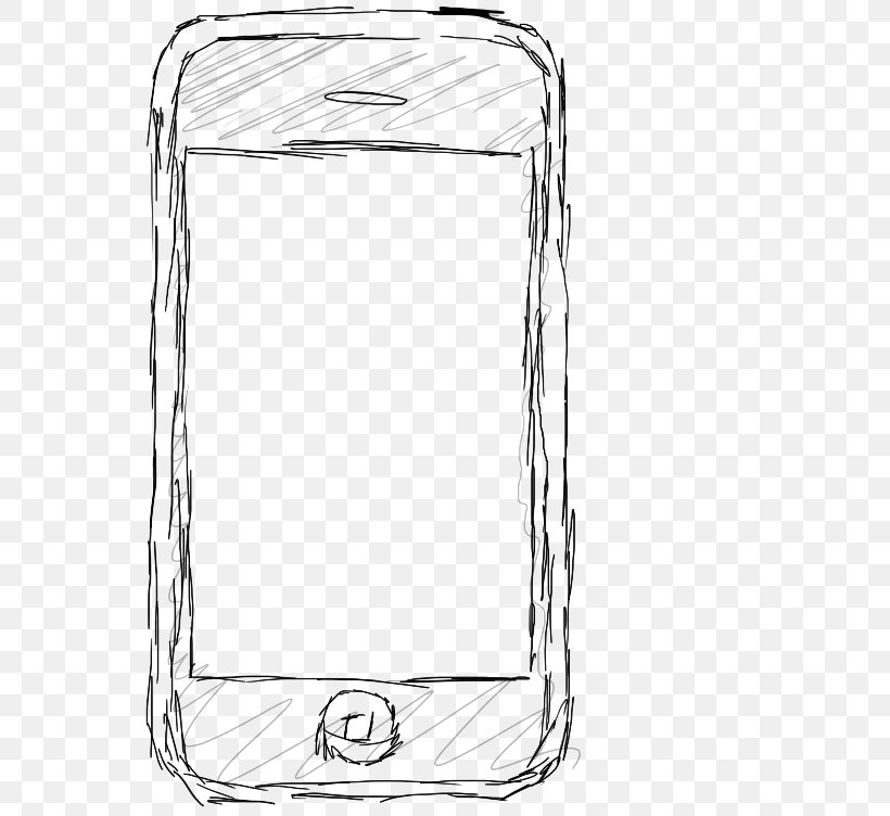 Drawing Black And White IPhone Sketch, PNG, 600x752px