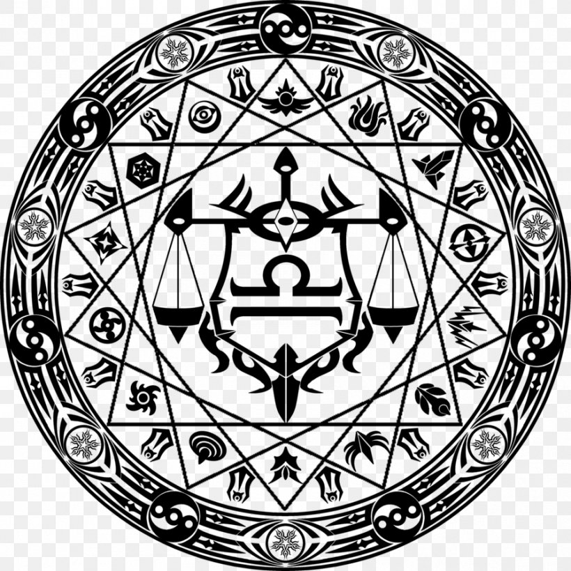 Magic Circle Symbol, PNG, 894x894px, Magic Circle, Black And White, Black Magic, Deviantart, Fairy Download Free
