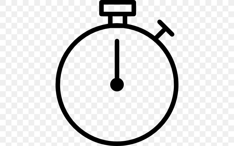 Stopwatch Vecteur Timer, PNG, 512x512px, Stopwatch, Area, Black And White, Chronometer Watch, Photography Download Free