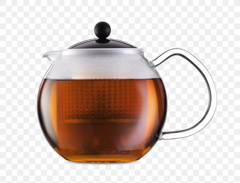 Assam Teapot With Strainer 1L, Black Moka Pot Coffee, PNG, 1960x1494px, Tea, Assam Tea, Bodum, Brewed Coffee, Coffee Download Free