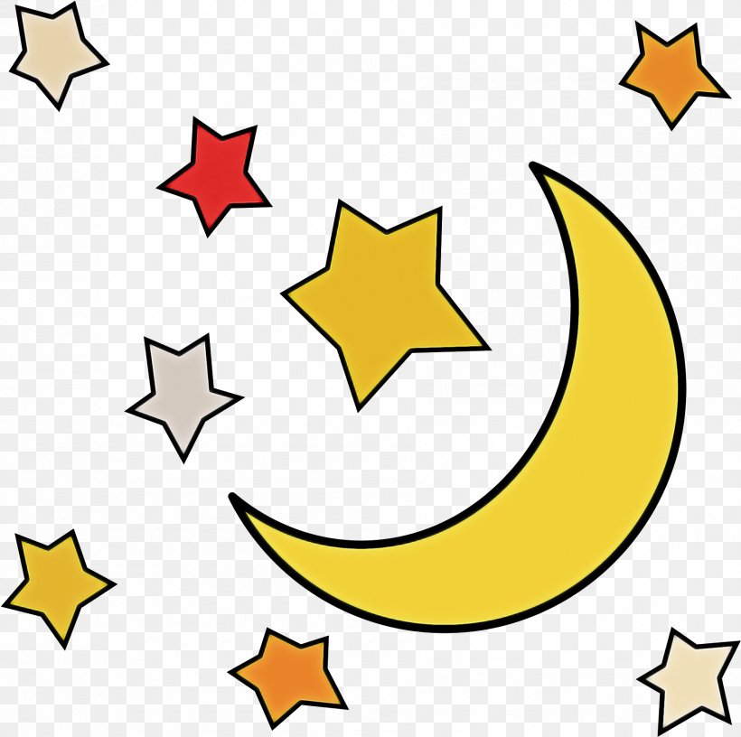 Yellow Clip Art Crescent Symbol Star, PNG, 1806x1799px, Yellow, Crescent, Star, Symbol Download Free