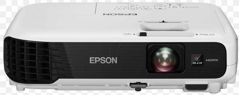 Multimedia Projectors 3LCD Epson EB-W04, PNG, 2362x944px, Multimedia Projectors, Audio Receiver, Brightness, Computer Monitors, Electronic Device Download Free