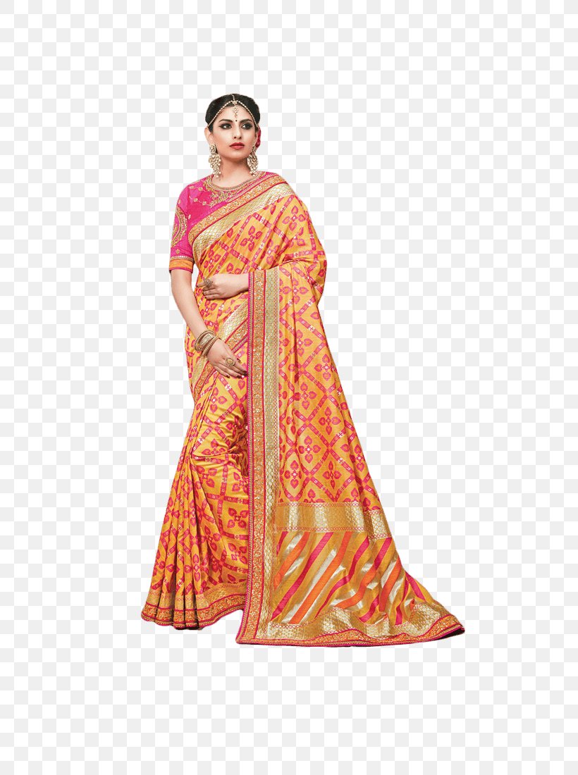 Sari Silk Textile Arts Georgette Color, PNG, 600x1100px, Sari, Art Silk, Bhagalpuri Silk, Blouse, Clothing In India Download Free
