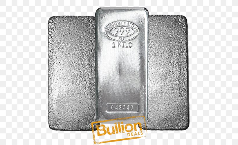Silver Johnson Matthey Bullion Precious Metal Gold, PNG, 500x500px, Silver, Bar, Brand, Bullion, Gold Download Free