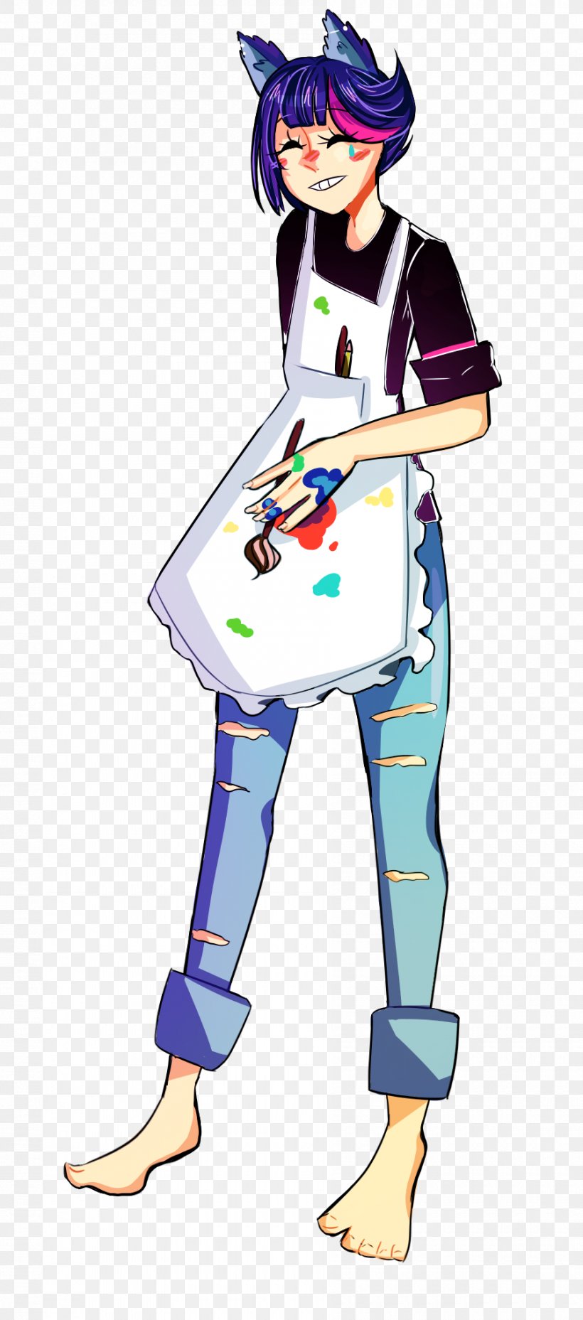 Hatsune Miku Vocaloid Clip Art, PNG, 900x2039px, Watercolor, Cartoon, Flower, Frame, Heart Download Free