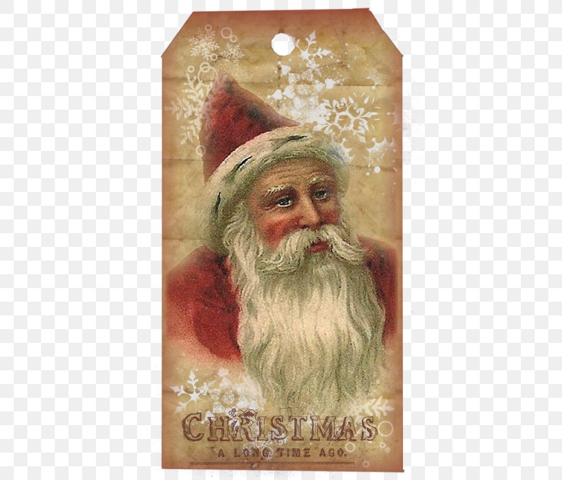 Santa Claus Christmas Ornament Painting Christmas Card Vintage, PNG, 419x700px, Santa Claus, Christmas, Christmas Card, Christmas Ornament, Facial Hair Download Free