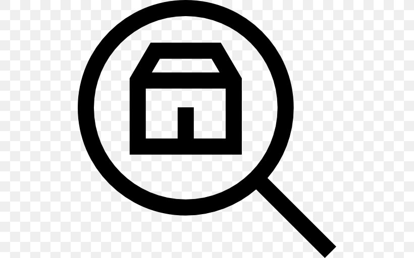 Building Magnifying Glass Real Estate, PNG, 512x512px, Building, Area, Black And White, Brand, Glass Download Free