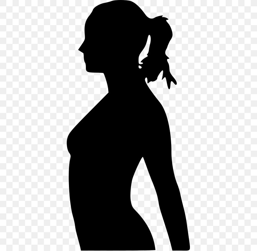 Woman Silhouette Forevermore Pregnancy Clip Art, PNG, 393x800px, Woman, Arm, Art, Black, Black And White Download Free