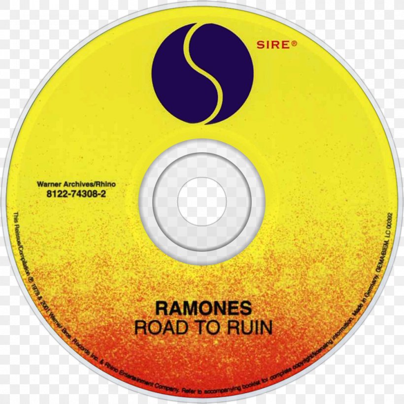 Compact Disc Ramones Leave Home All The Stuff (And More) Volume One Road To Ruin, PNG, 1000x1000px, Watercolor, Cartoon, Flower, Frame, Heart Download Free