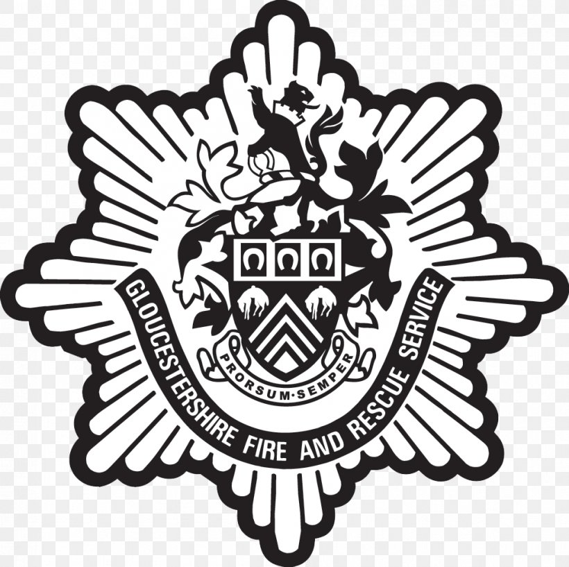 Gloucestershire Fire And Rescue Service Fire Department Firefighter Gloucestershire County Council Logo, PNG, 997x994px, Fire Department, Black And White, Cap Badge, Copyright, Emergency Download Free