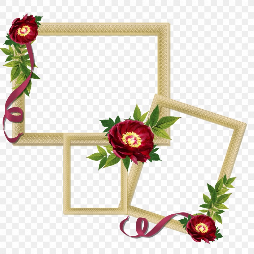 Floral Design Picture Frame, PNG, 2400x2400px, Floral Design, Christmas, Christmas Decoration, Cut Flowers, Decor Download Free