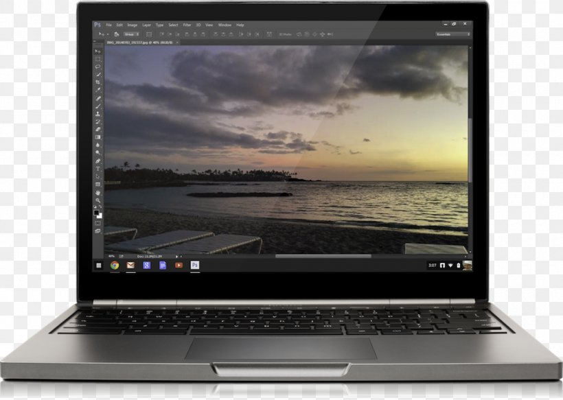 Laptop Chromebook Pixel Chrome OS, PNG, 1000x712px, Laptop, Adobe Lightroom, Adobe Systems, Chrome Os, Chromebook Download Free