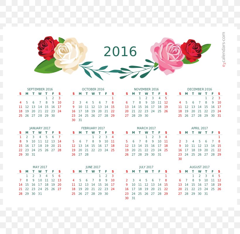 Calendar Flower Petal Text Craft Magnets, PNG, 800x800px, 2017, Calendar, Craft Magnets, Flower, Graffiti Download Free