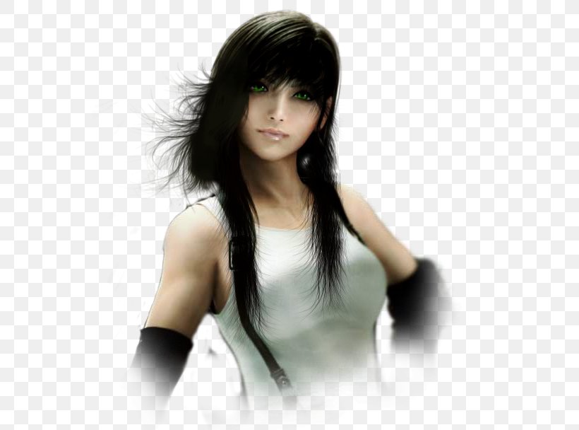 Dissidia Final Fantasy NT Tifa Lockhart Black Hair, PNG, 640x608px, Watercolor, Cartoon, Flower, Frame, Heart Download Free