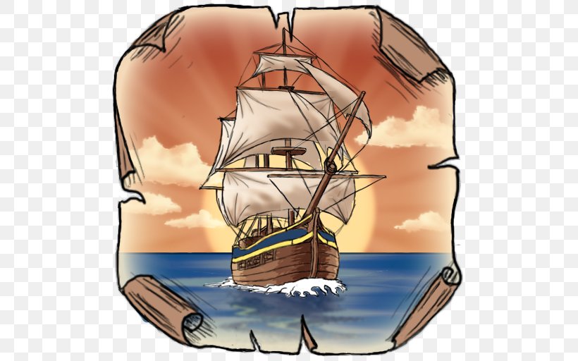 Pirate Dawn Android Game S.O.L : Stone Of Life EX, PNG, 512x512px, Android, Android Ice Cream Sandwich, Art, Caravel, Carrack Download Free