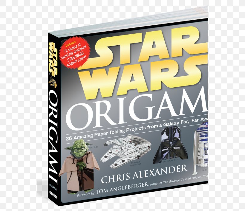 Star Wars Origami: 36 Amazing Paper-folding Projects From A Galaxy Far, Far Away-- Star Wars Folded Flyers: Make 30 Paper Starfighters Yoda, PNG, 570x708px, Paper, Advertising, Art, Brand, Craft Download Free