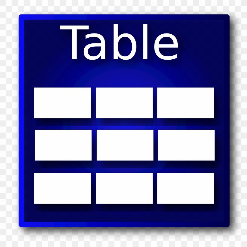 Table Buffet Database Clip Art, PNG, 2400x2400px, Table, Area, Blue, Brand, Buffet Download Free