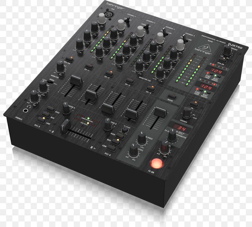 Audio Mixers DJ Mixer BEHRINGER PRO MIXER DJX750, PNG, 800x738px, Watercolor, Cartoon, Flower, Frame, Heart Download Free