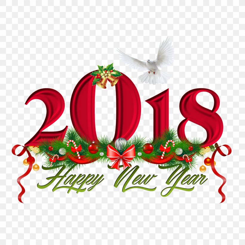New Year's Day Greeting & Note Cards Wish Quotation, PNG, 1600x1600px, 2018, New Year, Christmas, Christmas Card, Christmas Decoration Download Free