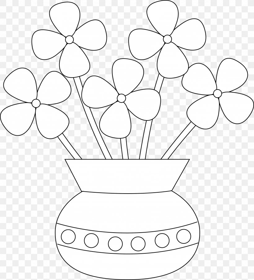 flower pot coloring pages