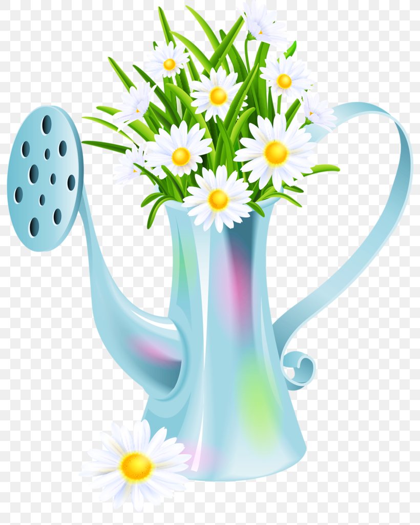 Flower Kettle Gardening Clip Art, PNG, 794x1024px, Flower, Common Daisy, Daisy, Drinkware, Flora Download Free