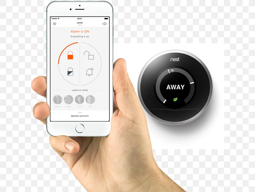 Nest Labs Nest Learning Thermostat Smart Thermostat System, PNG, 622x618px, Nest Labs, Android, Communication, Communication Device, Electronic Device Download Free