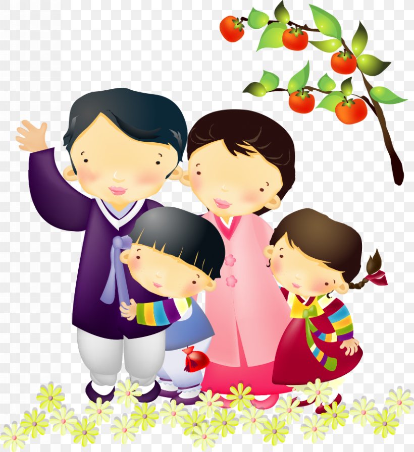 South Korea Family Cartoon Illustration, PNG, 852x931px, South Korea, Art,  Boy, Cartoon, Child Download Free