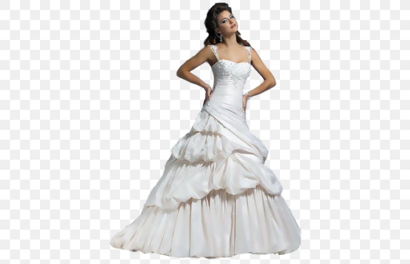 Wedding Dress Shoulder Cocktail Dress Party Dress, PNG, 389x529px, Watercolor, Cartoon, Flower, Frame, Heart Download Free