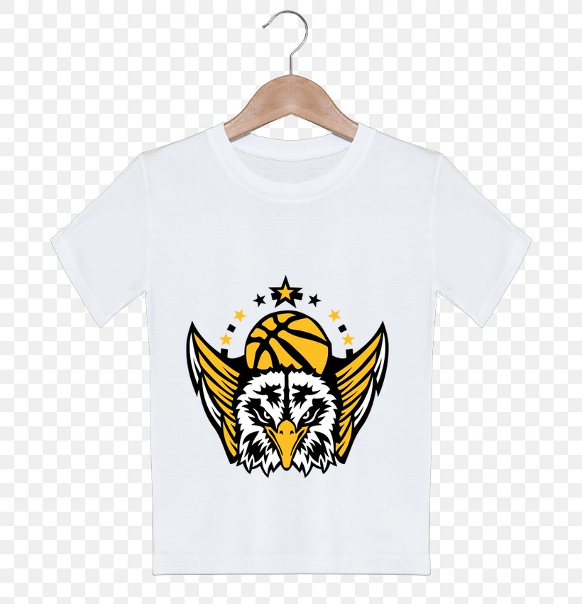 T-shirt En Feu Sleeve Crest Brand, PNG, 690x850px, Tshirt, Animal, Basketball, Brand, Crest Download Free