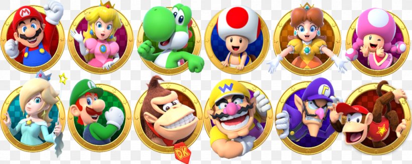Mario Party Star Rush Toad Princess Daisy Luigi, PNG, 1024x409px, Mario Party Star Rush, Diddy Kong, Easter Egg, Luigi, Mario Download Free