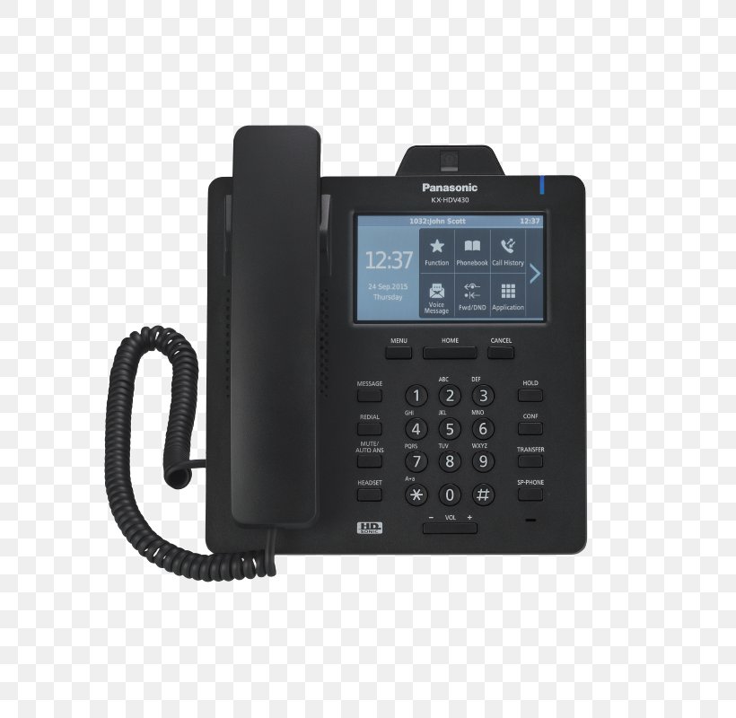 VoIP Phone Session Initiation Protocol Panasonic KX-HDV330 Business Telephone System, PNG, 800x800px, Voip Phone, Business, Business Telephone System, Caller Id, Communication Download Free