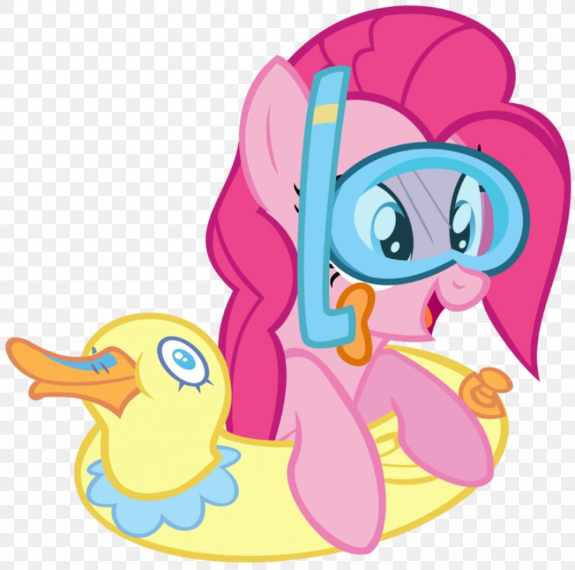 Pinkie Pie Duck Rarity Applejack Rainbow Dash, PNG, 897x890px, Watercolor, Cartoon, Flower, Frame, Heart Download Free