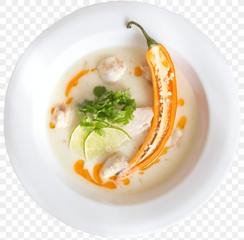 Tom Kha Kai Thai Cuisine Fried Rice Vegetarian Cuisine Recipe, PNG, 1200x1181px, Tom Kha Kai, Broth, Cream Of Mushroom Soup, Cuisine, Dish Download Free