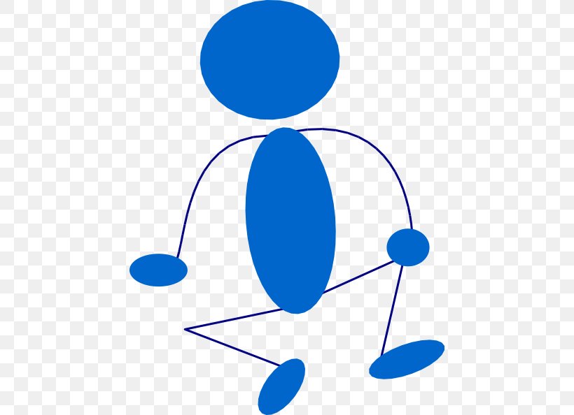 Stick Figure Sitting Clip Art, PNG, 450x594px, Stick Figure, Area, Artwork, Blue, Emoticon Download Free