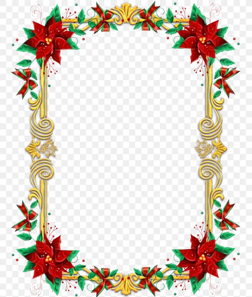 Christmas Lights Frame, PNG, 750x964px, Christmas Day, Christmas Decoration, Christmas Lights, Christmas Tree, Holly Download Free
